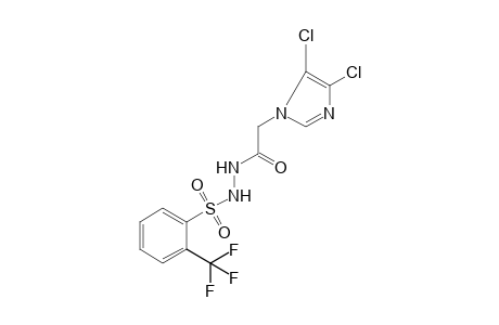 1-[(4,5-DICHLOROIMIDAZOL-1-YL)ACETYL]-2-[(alpha,alpha,alpha-TRIFLUORO-o-TOLYL)SULFONYL]HYDRAZINE