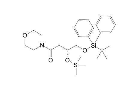 (R)-4-((tert-Butyldiphenylsilyl)oxy)-1-morpholino-3-((trimethylsilyl)oxy)butan-1-one