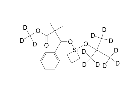 Methyl-d(3) 2,2-dimethyl-3-[(1-(1,1-dimethylethoxy-d(9))silacyclobut-1-yl)oxy]-3-phenylpropanoate