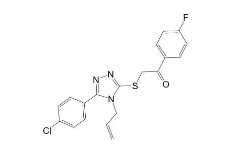 2-{[4-allyl-5-(4-chlorophenyl)-4H-1,2,4-triazol-3-yl]sulfanyl}-1-(4-fluorophenyl)ethanone