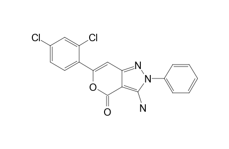 3-Amino-6-(2,4-dichlorophenyl)-2-phenyl-4-oxo-4H-pyrano[4,3-c]pyrazole