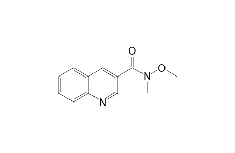 N.-METHOXY-N-METHYL-QUINOLINE-3-CARBOXAMIDE