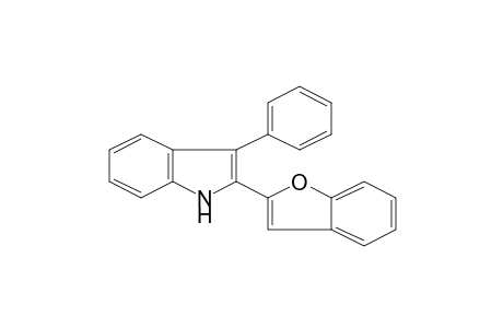 1H-Indole, 2-(2'-benzofuryl)-3-phenyl-