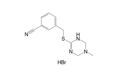 alpha-[(5-methyl-1,4,5,6-tetrahydro-s-triazin-2-yl)thio]-m-tolunitrile, monohydrobromide