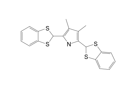 2,5-BIS-(1,3-BENZODITHIOL-2-YL)-3,4-DIMETHYLPYRROLE