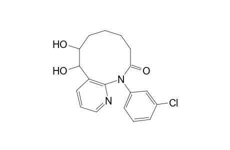 12-(3-Chlorophenyl)-5,7,8,9,10,12-hexahydro-5,6-dihydroxypyrido[2,3-b]azecin-11(6H)-one