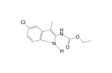 5-chloro-3-methylindole-2-carbamic acid, ethyl ester