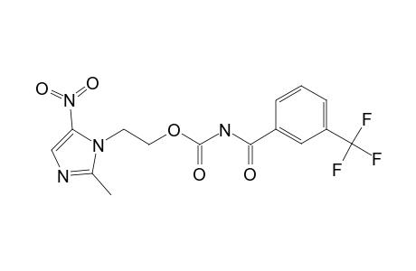 Carbamic acid, [3-(trifluoromethyl)benzoyl]-, 2-(2-methyl-5-nitro-1H-imidazol-1-yl)ethyl ester