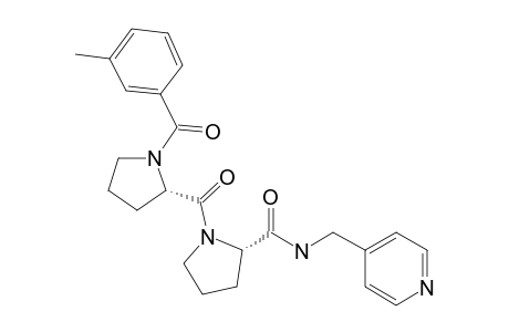 (S)-1-((3-Methylbenzoyl)-L-prolyl)-N-(pyridin-4-ylmethyl)pyrrolidine-2-carboxamide