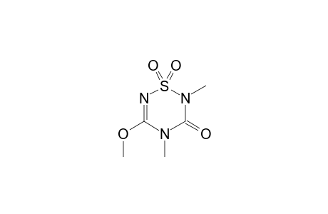 2H-1,2,4,6-Thiatriazin-3(4H)-one, 5-methoxy-2,4-dimethyl-, 1,1-dioxide