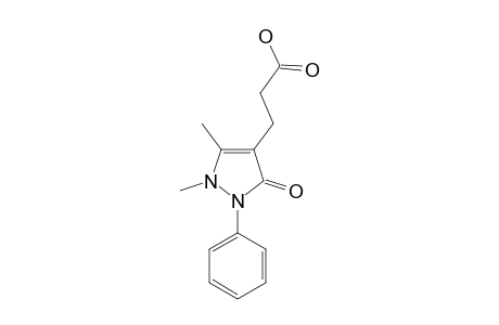 2,3-dimethyl-5-oxo-1-phenyl-3-pyrazoline-4-propionic acid