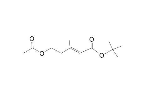 2-Pentenoic acid, 5-(acetyloxy)-3-methyl-, 1,1-dimethylethyl ester