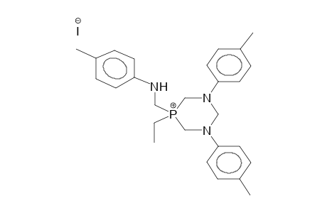 1,3-DI-PARA-TOLYL-5-ETHYL-5-PARA-TOLYLAMINOMETHYL-1,3,5-DIAZAPHOSPHONIARINANE IODIDE