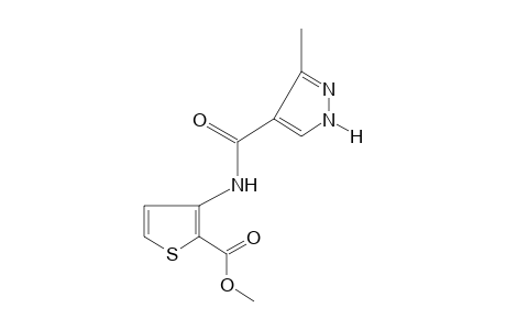 3-(3-methylpyrazole-4-carboxamido)-2-thiophenecarboxylic acid, methyl ester