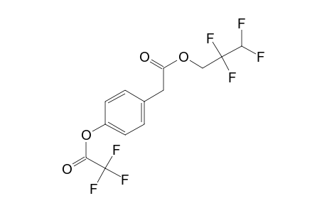 4-Hydroxyphenylacetic acid, o-trifluoroacetyl-, 2,2,3,3-tetrafluoro-1-propyl ester