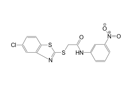 2-[(5-chloro-1,3-benzothiazol-2-yl)sulfanyl]-N-(3-nitrophenyl)acetamide