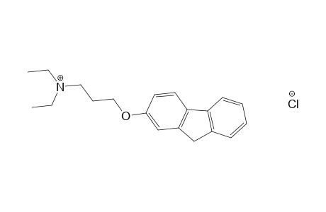 2-[3-(diethylamino)propoxy]fluorene, hydrochloride