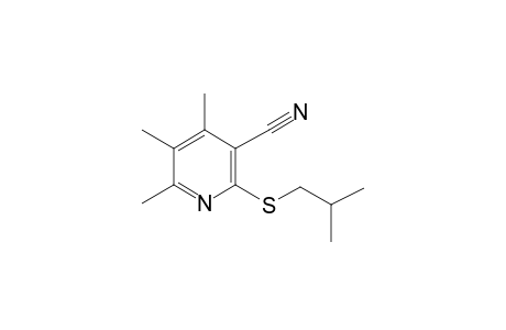 2-Isobutylsulfanyl-4,5,6-trimethyl-nicotinonitrile