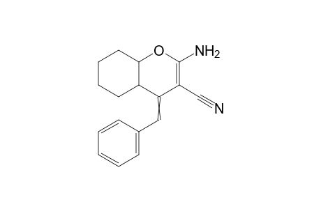 2-Amino-4-benzylidene-4a,5,6,7,8,8a-hexahydro-4H-chromene-3-carbonitrile