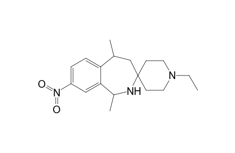 1'-ethyl-1,5-dimethyl-8-nitro-spiro[1,2,4,5-tetrahydro-2-benzazepine-3,4'-piperidine]