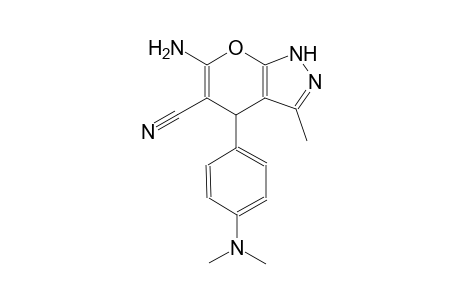 pyrano[2,3-c]pyrazole-5-carbonitrile, 6-amino-4-[4-(dimethylamino)phenyl]-1,4-dihydro-3-methyl-