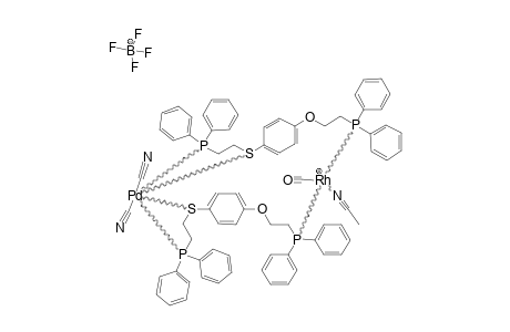 [MIU-(1-(PPH2-CH2-CH2-O)-4-(PPH2-CH2-CH2-S)C6H4)2-PD-(CN)2-RH-(CO)-(NCCH3)]-[BF4]