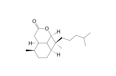 [3aR-(3a.alpha.,4.beta.,6a.alpha.,7.beta.,7a.alpha.,7b.alpha.)]-Octahydro-4,7-dimethyl-7-(4-methylpentyl)cyclobuta[ij][2]benzopyran-2(3H)-one