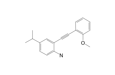 4-Isopropyl-2-((2-methoxyphenyl)ethynyl)aniline