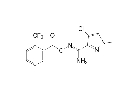 4-chloro-1-methyl-O-(alpha,alpha,alpha-trifluoro-o-toluoyl)pyrazole-3-carboxamidoxime