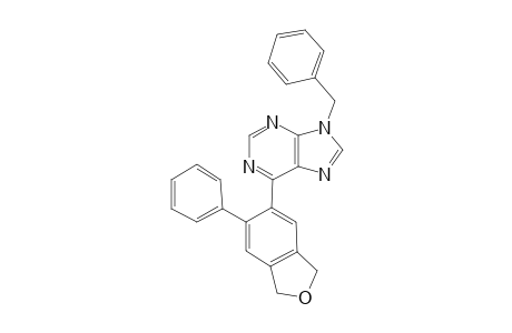 6-(6-phenyl-1,3-dihydro-2-benzofuran-5-yl)-9-(phenylmethyl)purine