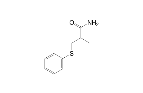 2-methyl-3-(phenylthio)propionamide