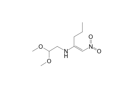 2-(2',2'-Dimethoxyethyl)amino-1-nitropent-1-ene