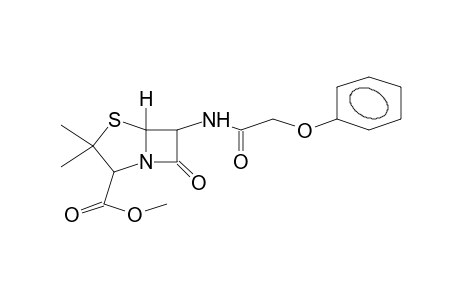 6-Phenoxyacetamido-2,2-dimethyl-penamic 3-acid, methyl ester