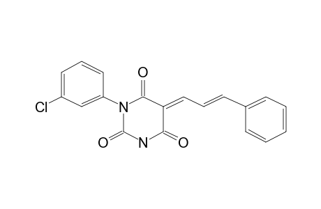 (E)-1-(3-Chlorophenyl)-5-[(E)-3-phenylallylidene]pyrimidine-2,4,6(1H,3H,5H)-trione