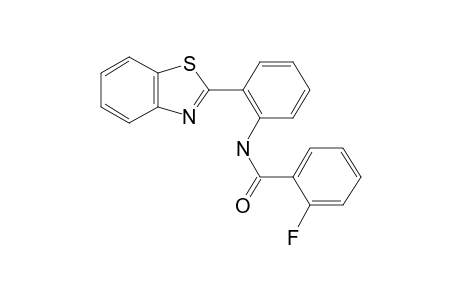 Benzamide, N-[2-(1,3-benzothiazol-2-yl)phenyl]-2-fluoro-