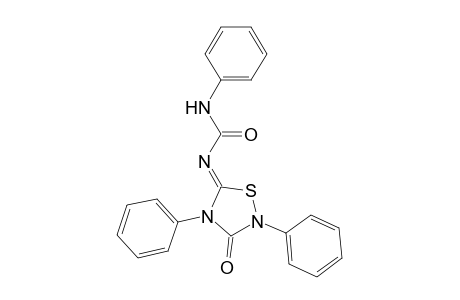 2,4-DIPHENYL-5-PHENYLCARBAMOYLIMINO-1,2,4-THIADIAZOLIDIN-3-ONE