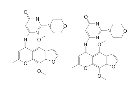 6-(4-DIMETHOXY-7-METHYLFURO-[3,2-G]-CHROMEN-5-YLIDENEAMINO)-2-MORPHOLIN-4-YL-3H-PYRIMIDIN-4-ONE