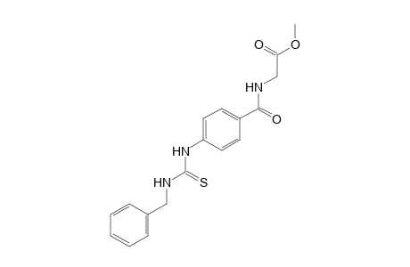 p-(3-benzyl-2-thioureido)hippuric acid, methyl ester