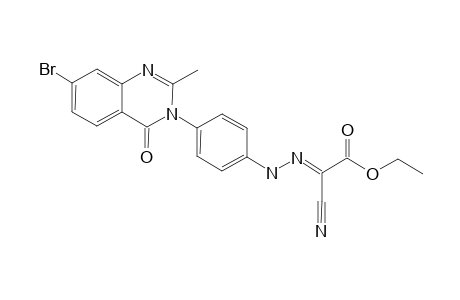 [[4-(6-BROMO-2-METHYL-4-OXO-4H-QUINAZOLIN-3-YL)-PHENYL]-HYDRAZONO]-CYANO-ACETIC-ACID-ETHYLESTER