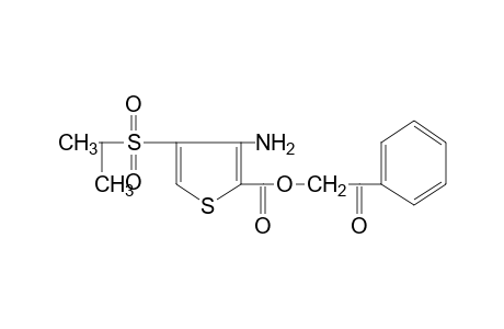 3-amino-4-(isopropylsulfonyl)-2-thiophenecarboxylic acid, phenacyl ester