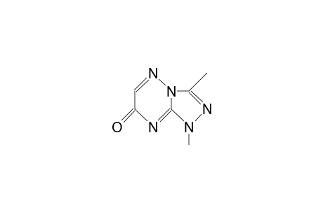 1,3-DIMETHYL-s-TRIAZOLO[4,3-b]-as-TRIAZIN-7(1H)-ONE