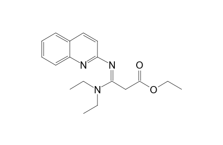 Ethyl 3-(diethylamino)-3-(quinolin-2'-ylimino)propanoate