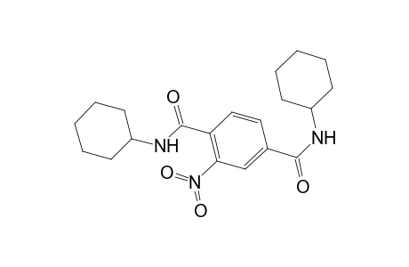1-N,4-N-dicyclohexyl-2-nitrobenzene-1,4-dicarboxamide