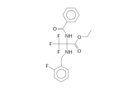 Ethyl 2-benzamido-3,3,3-trifluoro-2-(2-fluorobenzylamino)propionate