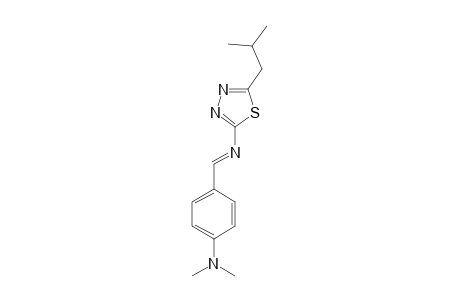 N-((E)-[4-(Dimethylamino)phenyl]methylidene)-5-isobutyl-1,3,4-thiadiazol-2-amine