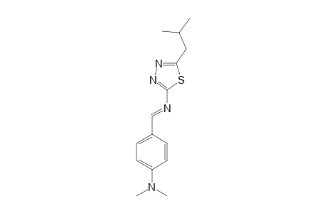 N-((E)-[4-(Dimethylamino)phenyl]methylidene)-5-isobutyl-1,3,4-thiadiazol-2-amine