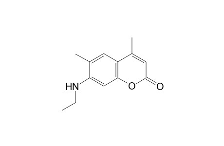7-(ethylamino)-4,6-dimethylcoumarin