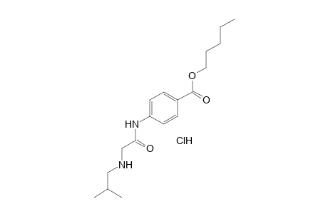 p-(2-isobutylaminoacetamido)benzoic acid, pentyl ester, hydrochloride