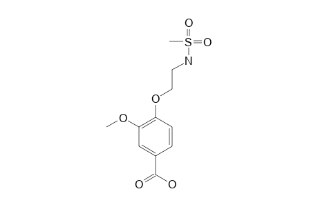 4-[2-(methylsulfonamido)ethoxy]-m-anisic acid