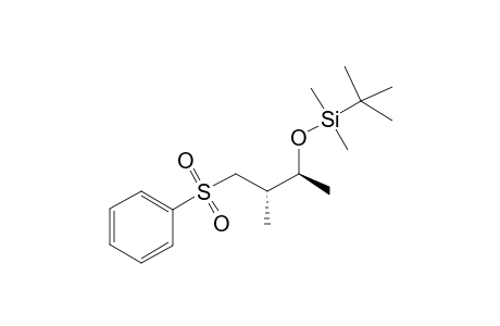 Silane, (1,1-dimethylethyl)[1,2-dimethyl-3-(phenylsulfonyl)propoxy]dimethyl-, [S-(R*,R*)]-